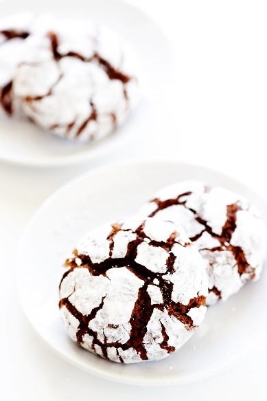 Chocolate Crinkle-Christmas-Cookie