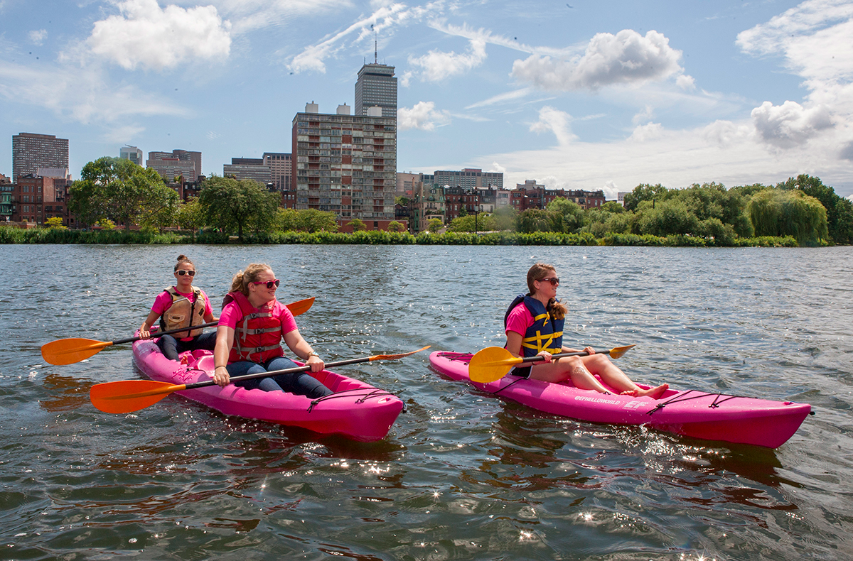 Kayaking on the Charles