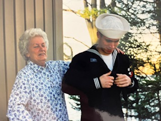 Nick With His Grandmother