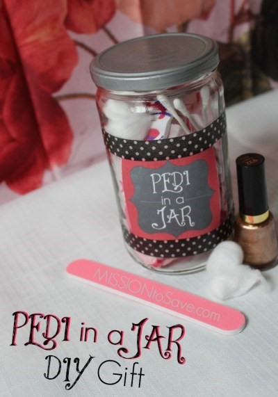 Pedi in a Jar DIY