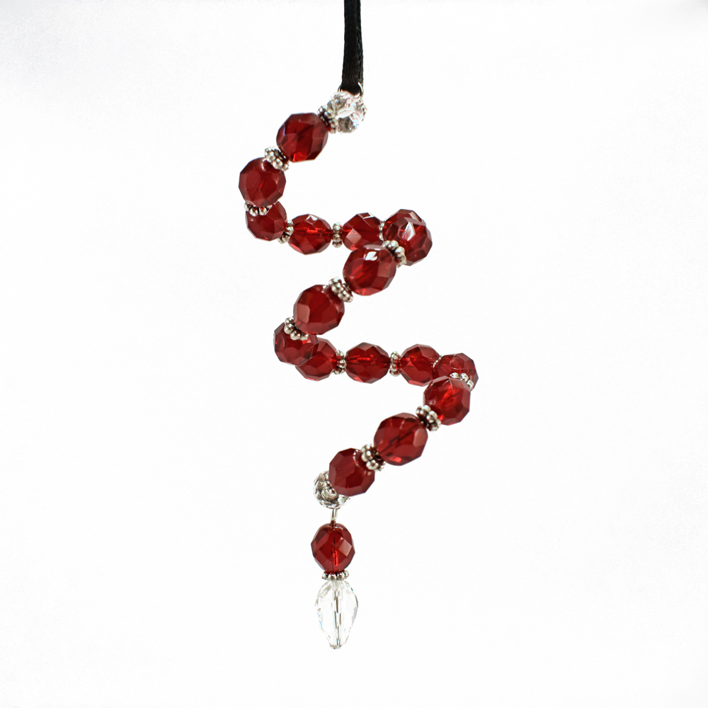 Red Spiral ornament rosies-place